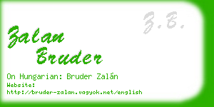 zalan bruder business card